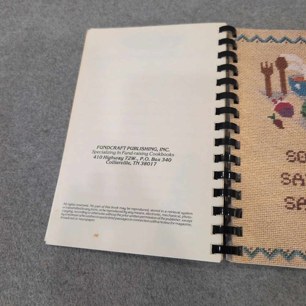 Clay County Hospital Auxiliary Cookbook Alabama Community Recipes Spiral Bound - Picture 4 of 4
